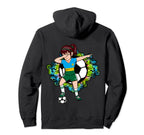 Dabbing Soccer Rwanda Fan Jersey Hoodie - Fun Novelty Design for Adults