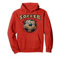 Soccer Ball Leopard Hoodie - Casual Everyday Wear for Adults