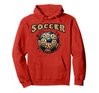 Soccer Ball Leopard Hoodie - Casual Everyday Wear for Adults