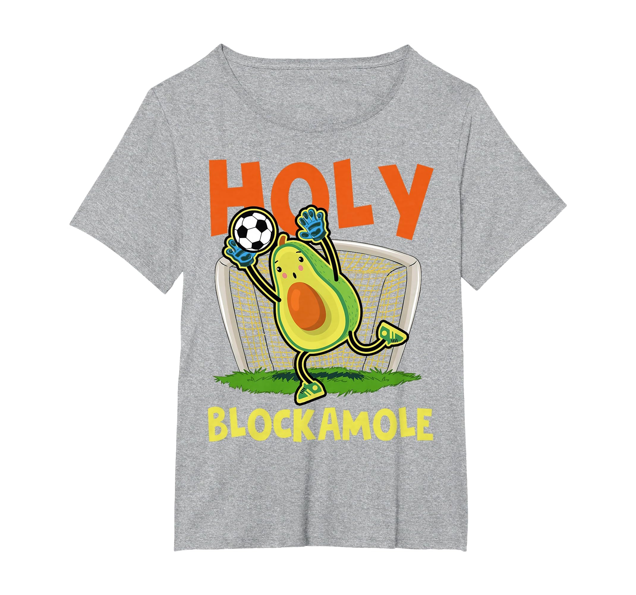 Holy Blockamole Soccer Blocker Funny T-Shirt - Minimalist Print Unisex