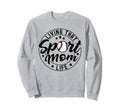 Living That Sport Mom Life Soccer Lover Sweatshirt - Unique Graphic Unisex