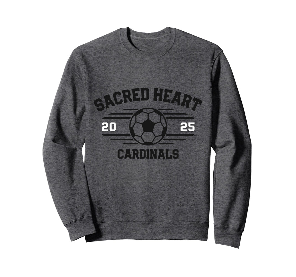 Sacred Heart Cardinals Soccer Ball Sweatshirt - Aesthetic Graphic Unisex