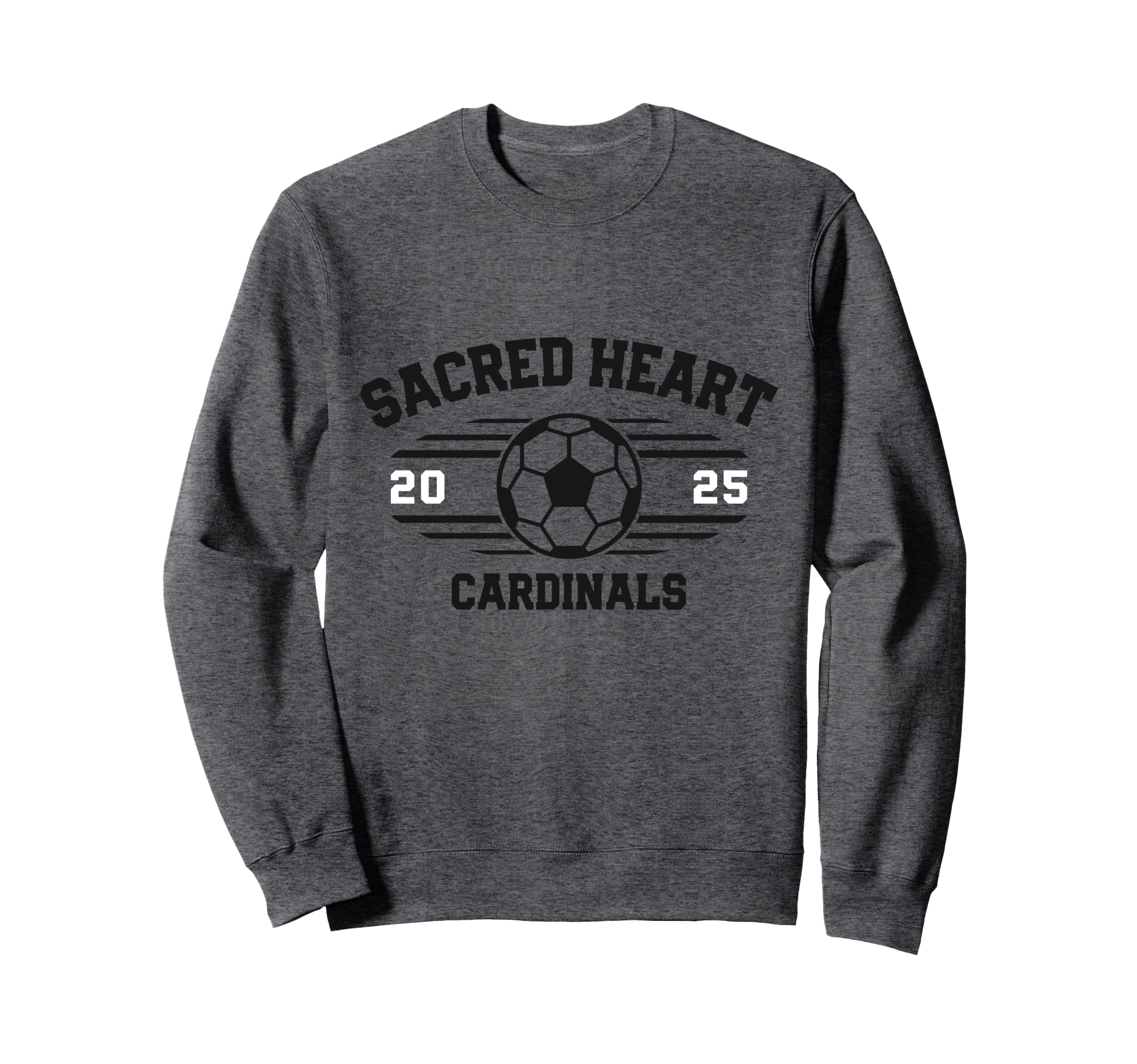 Sacred Heart Cardinals Soccer Ball Sweatshirt - Aesthetic Graphic Unisex