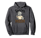 Skeleton Soccer Mom Coffee Leopard Hoodie - Unique Graphic for Adults