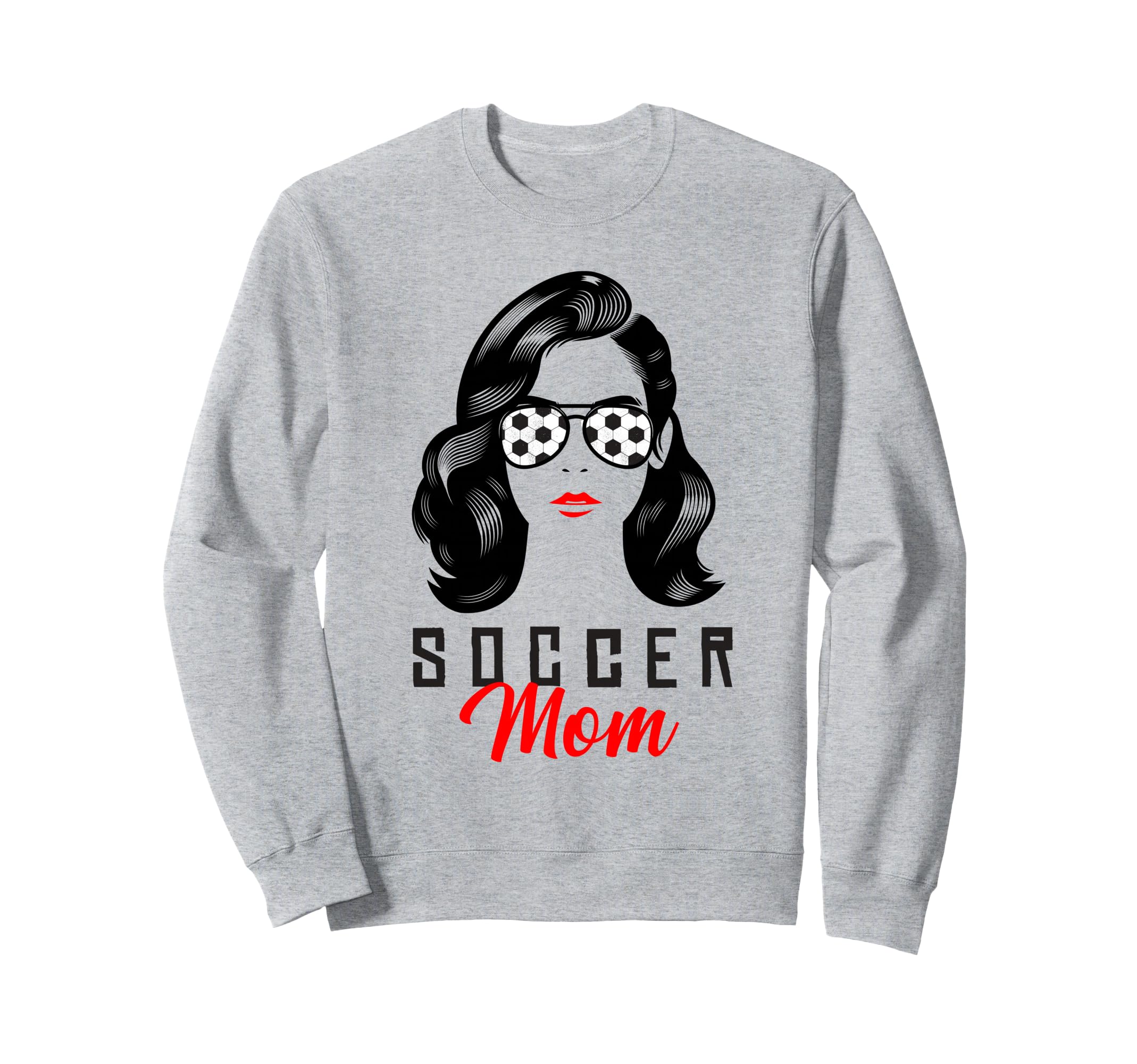 Soccer Mom Outfits Funny Soccer Sweatshirt - Minimalist Print for Adults