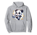 Soccer Player Panda Kicking Soccer Hoodie - Streetwear Style for Adults