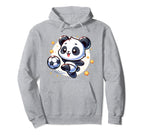 Soccer Player Panda Kicking Soccer Hoodie - Streetwear Style for Adults