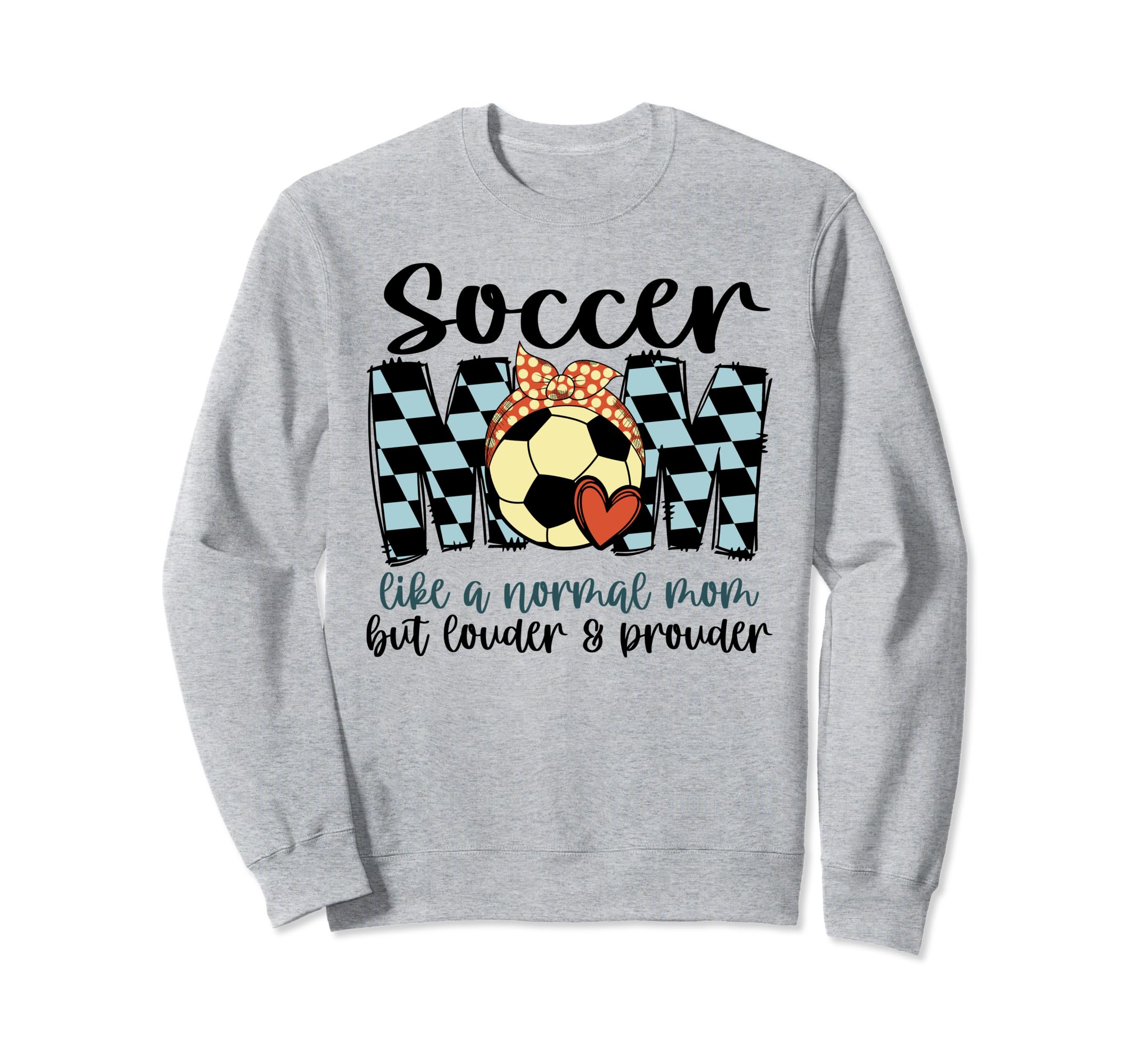 Soccer Mom Like Normal Mom Game Day Sweatshirt - Trendy Graphic for Adults