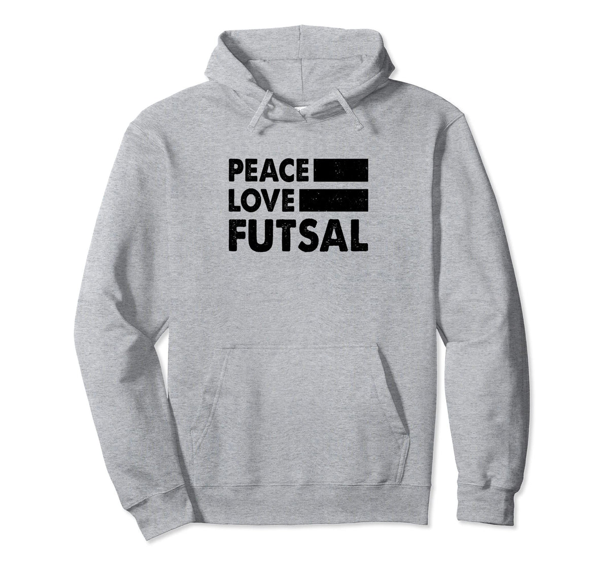 Peace Love Futsal Indoor Soccer Hoodie - Casual Everyday Wear Unisex