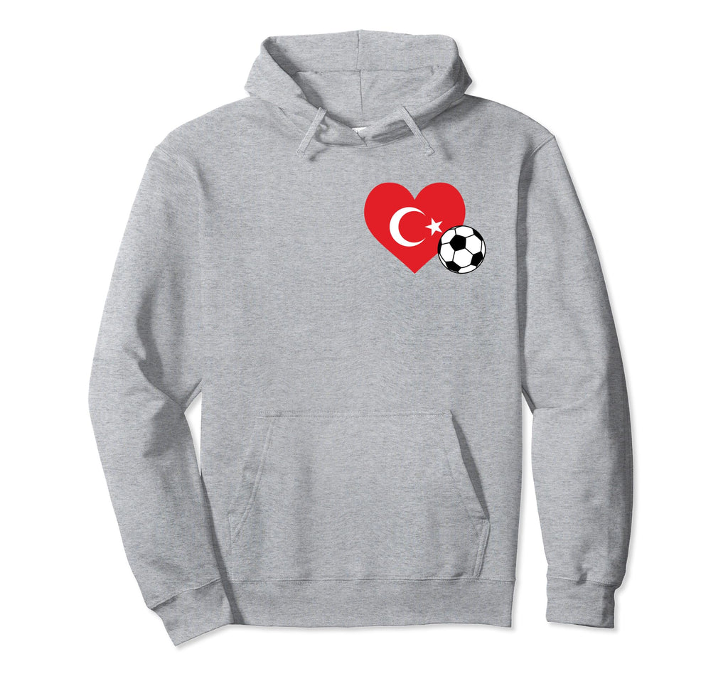 I Love T Rkiye My Heart Turkish Flag Hoodie - Novelty Apparel for Adults