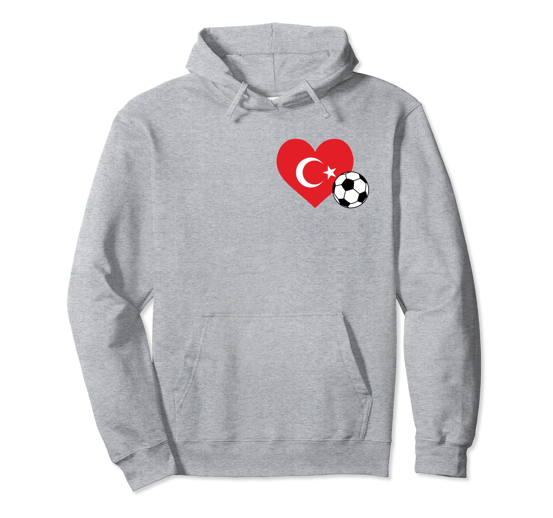 I Love T Rkiye My Heart Turkish Flag Hoodie - Novelty Apparel for Adults