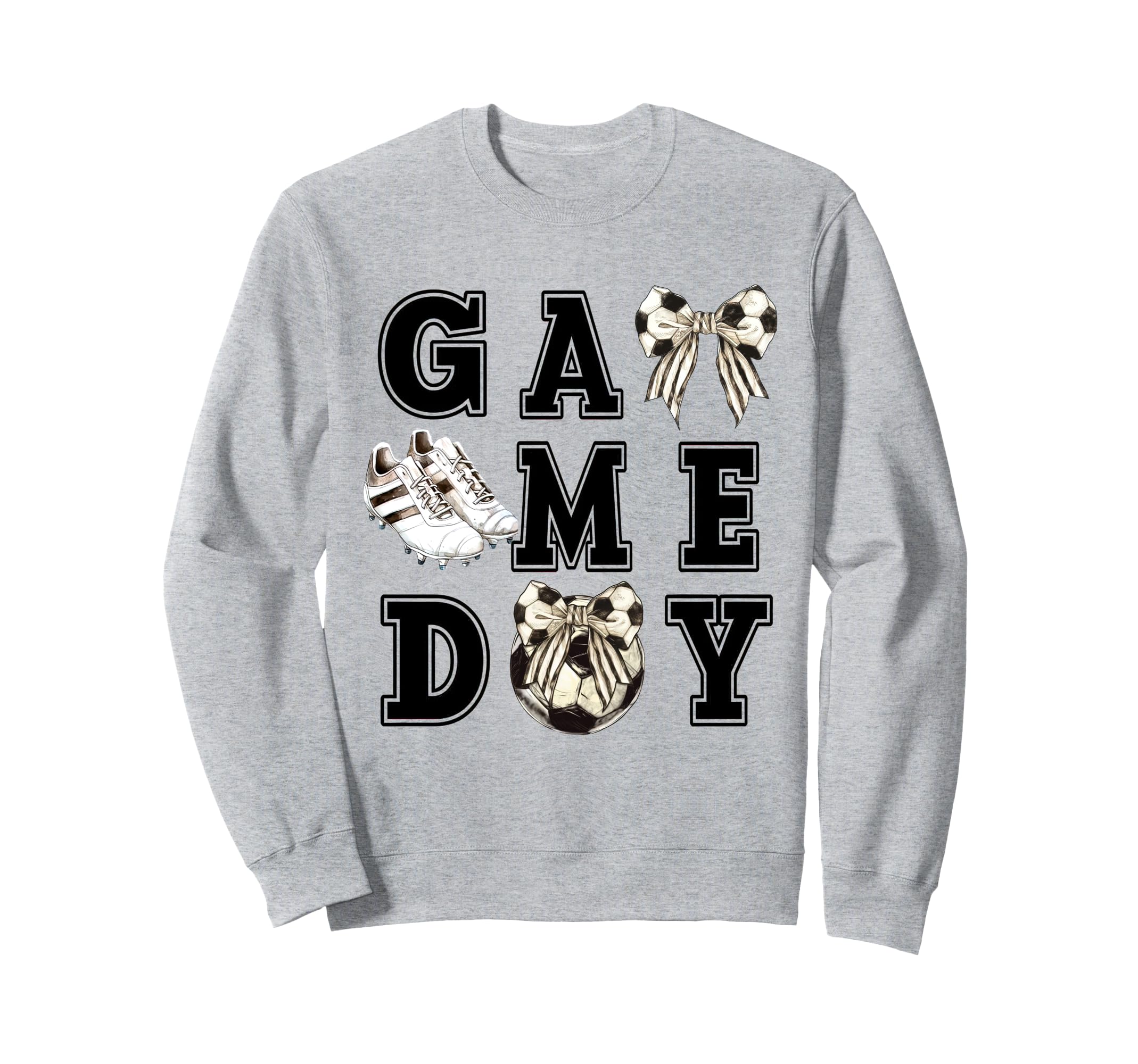 Coquette Bow Sports Parent Game Day Sweatshirt - Unique Graphic for Adults