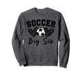 Soccer Big Sis Matching Family Sweatshirt - Aesthetic Graphic for Adults