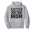 Groovy Soccer Mom Mother Soccer Mom Hoodie - Aesthetic Graphic for Adults