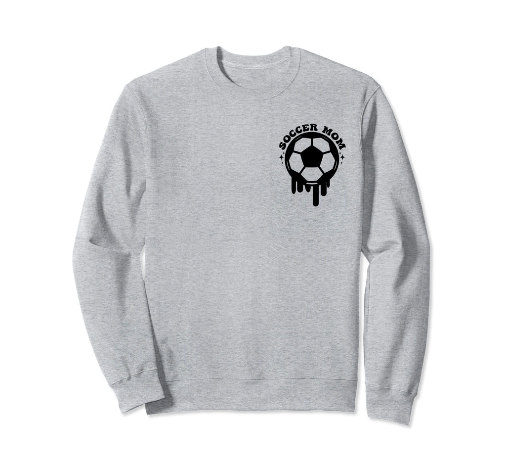 Soccer Mom Lets Kick Some Grass Sweatshirt - Trendy Graphic Men Women