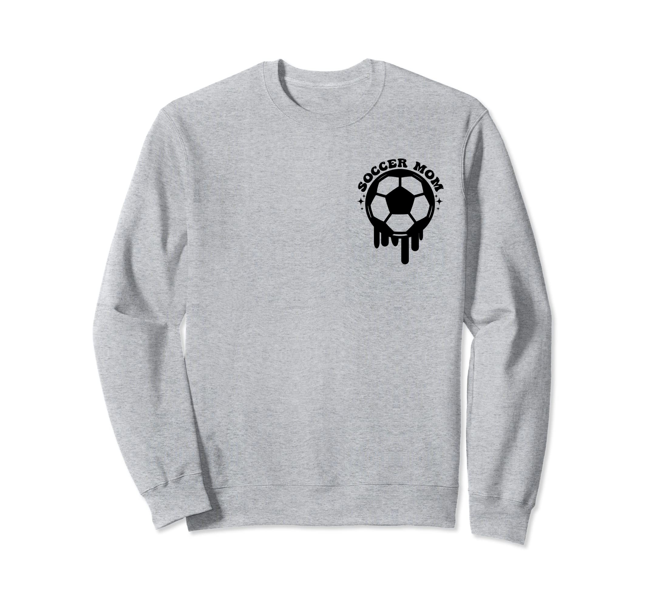 Soccer Mom Lets Kick Some Grass Sweatshirt - Trendy Graphic Men Women