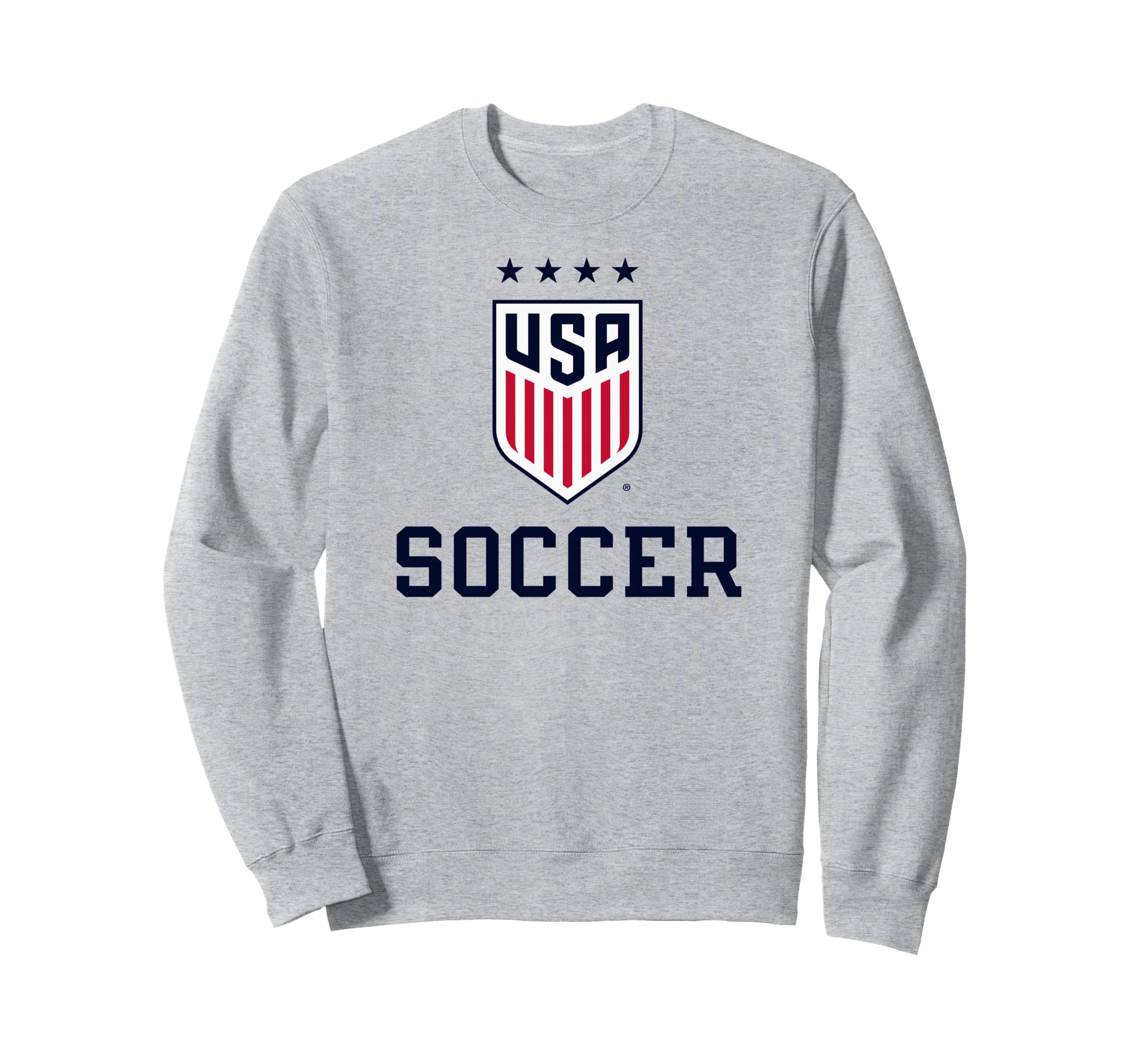 United States Soccer Icon Gray Sweatshirt - Custom Art Print for Adults
