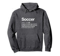 Soccer Definition Funny Football Gag Gift Hoodie - Unique Graphic Unisex