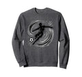 Powerful Soccer Kick And Teen Sweatshirt - Aesthetic Graphic for Adults