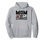 Mom Ballers Soccer Player Hoodie - Casual Everyday Wear Unisex