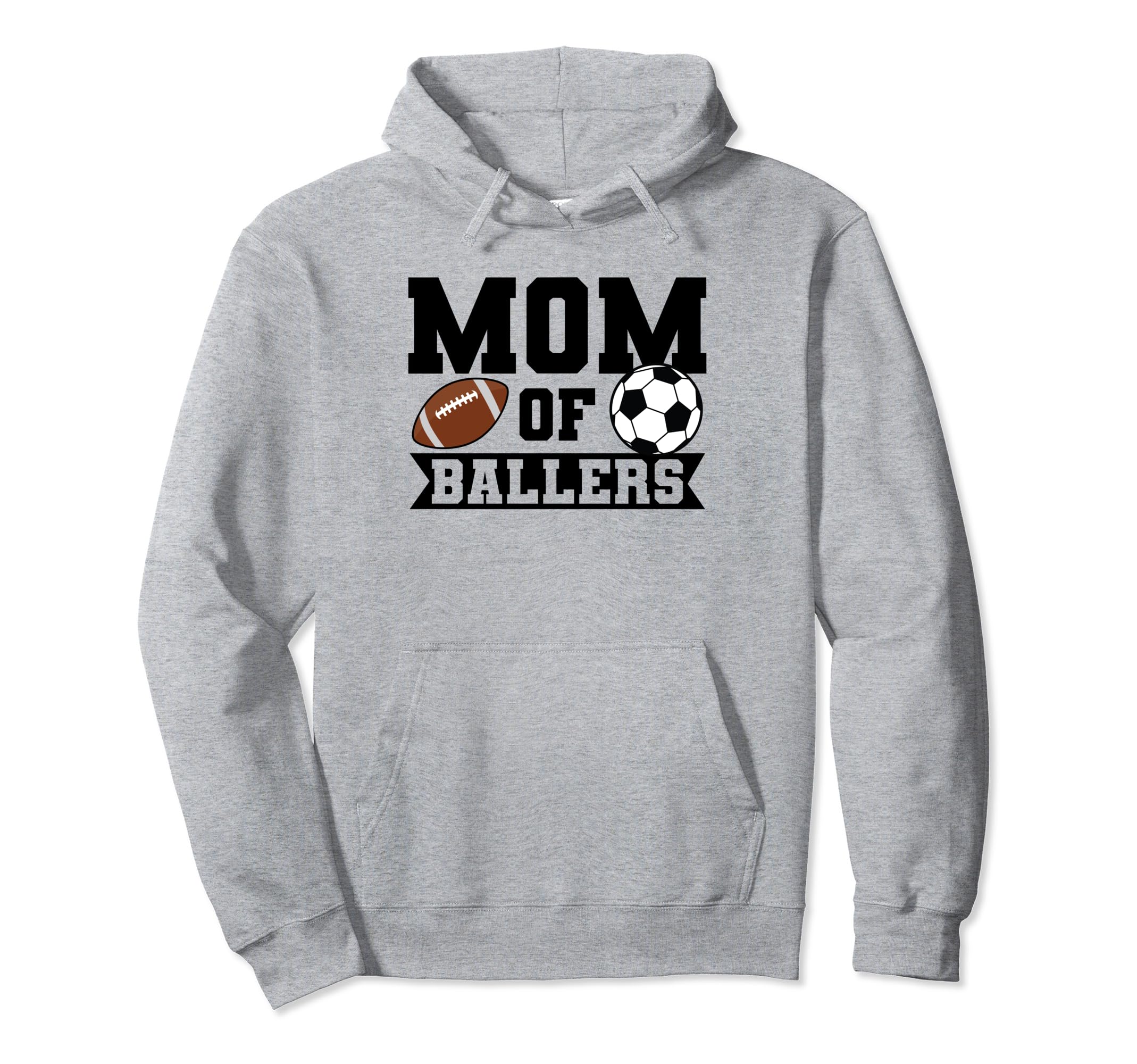 Mom Ballers Soccer Player Hoodie - Casual Everyday Wear Unisex