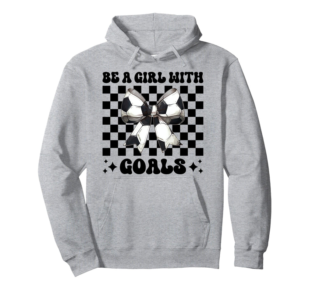 Be Goals Soccer Coquette Bow Hoodie - Streetwear Style Men Women