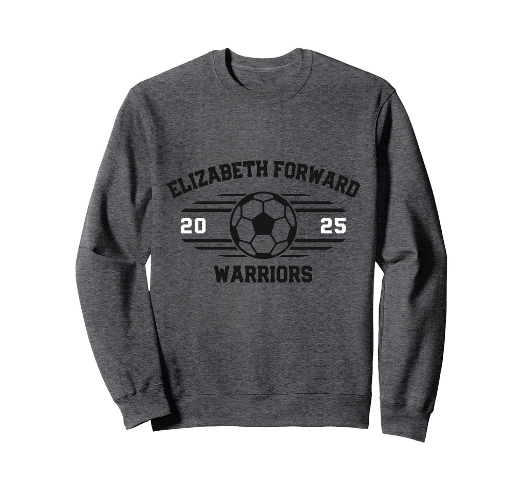 Elizabeth Forward Warriors Soccer Sweatshirt - Unique Graphic Men Women
