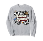 Soccer Mama Funny Leopard Soccer Mom Sweatshirt - Minimalist Print Unisex