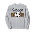 Soccer Mom Leopard Funny Soccer Mom Sweatshirt - Fun Novelty Design Unisex