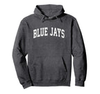 Blue Jays Mascot Athletic Sports Name Hoodie - Unique Graphic for Adults