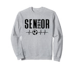 Senior 2026 Soccer Heartbeat Class 26 Sweatshirt - Custom Art Print Unisex