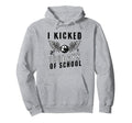 I Kicked 100 Days School Soccer And Hoodie - Fun Novelty Design Unisex