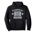 My Son Is Keeper Soccer Goalie Hoodie - Casual Everyday Wear Men Women