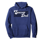 Soccer Dad Daddy Checkered Soccer Hoodie - Casual Everyday Wear Men Women