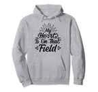 My Heart Is That Field Soccer Hoodie - Minimalist Print Unisex