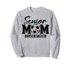 Senior Mom Class 2026 Soccer Mom Sweatshirt - Minimalist Print for Adults