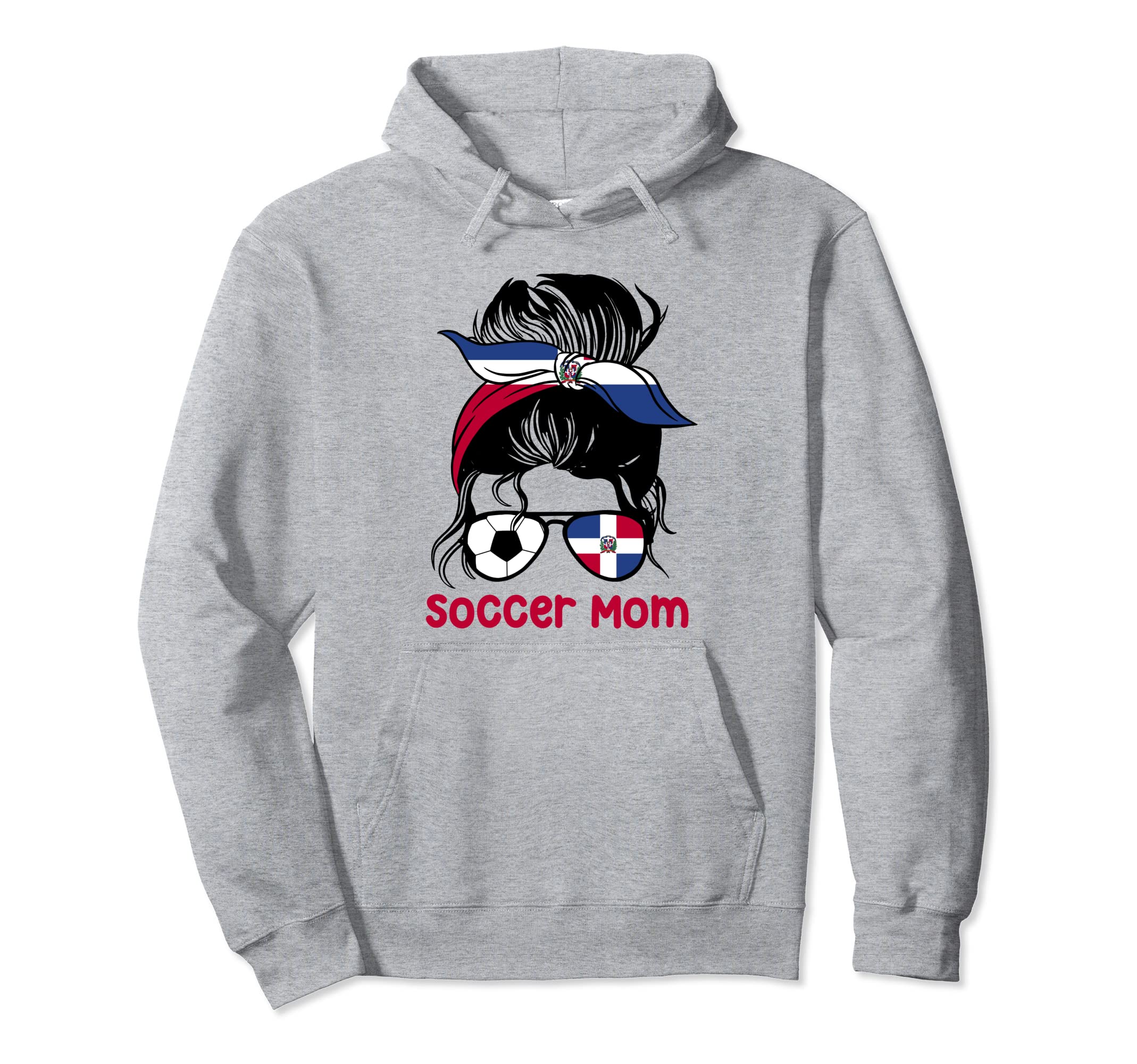 Soccer Mom Dominican Messy Bun Hoodie - Casual Everyday Wear Men Women