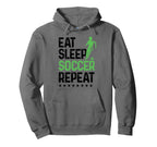 Eat Sleep Soccer Repeat Soccer Sports Hoodie - Unique Graphic Unisex