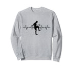 Football Heartbeat Soccer Lovers Sweatshirt - Graphic Print Unisex