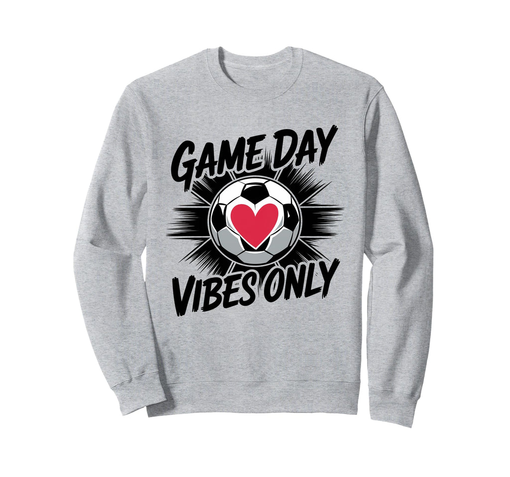 Groovy Soccer Soccer Game Day Sweatshirt - Minimalist Print for Adults