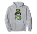 Soccer Ball Messy Bun Brazilians Hoodie - Fun Novelty Design Men Women