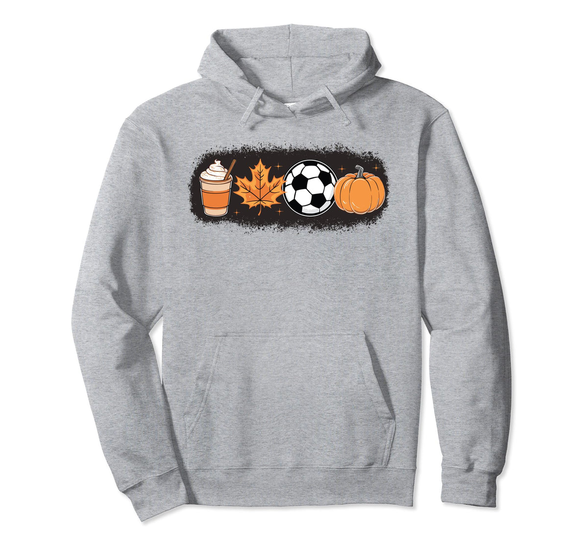 Fall Vibes Pumpkin Spice Soccer Hoodie - Custom Art Print for Adults