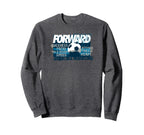 Soccer Forward Scoring Machine Sweatshirt - Minimalist Print for Adults