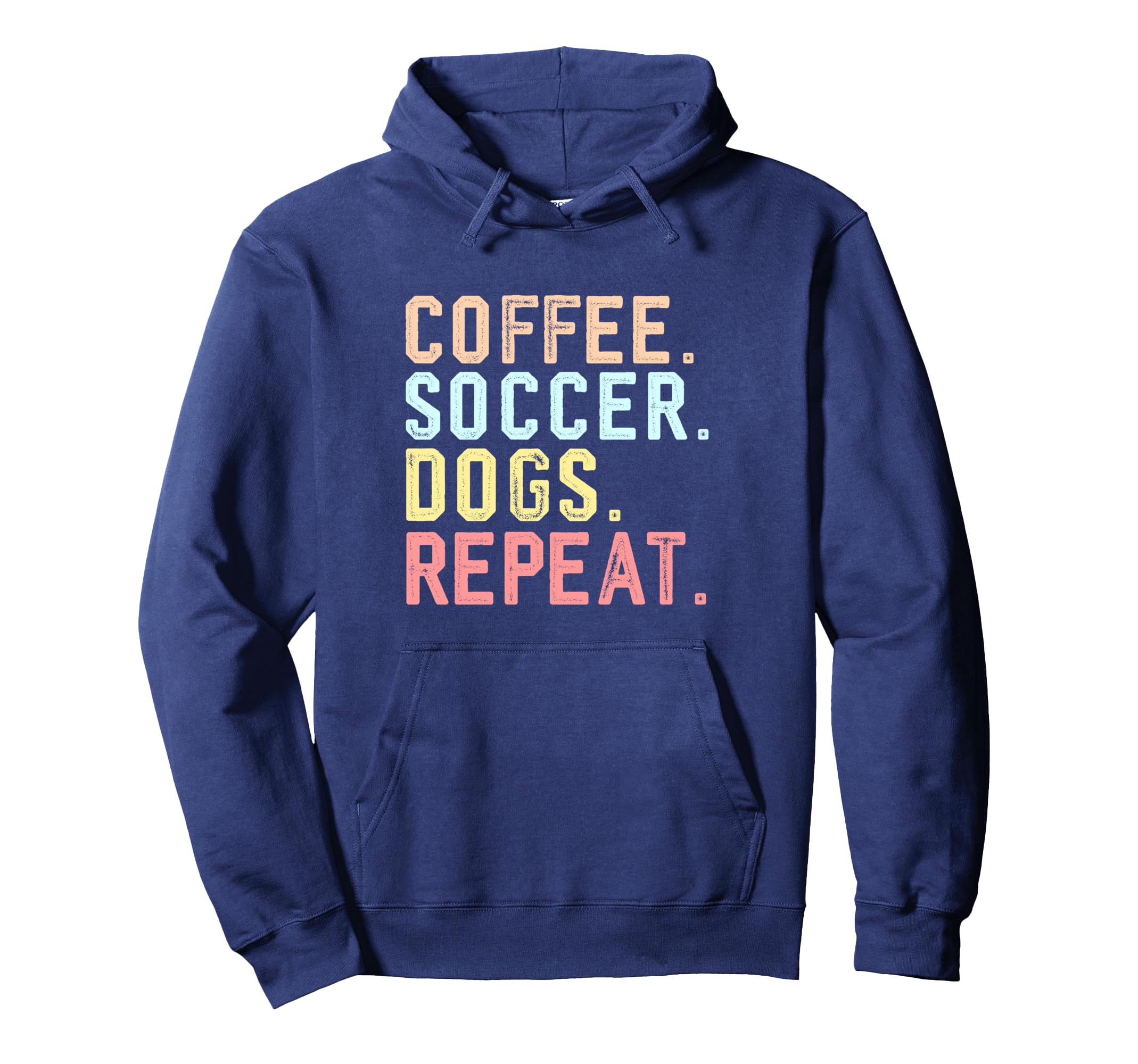 Funny Coffee And Dogs Soccer Football Mom Hoodie - Trendy Graphic Men Women