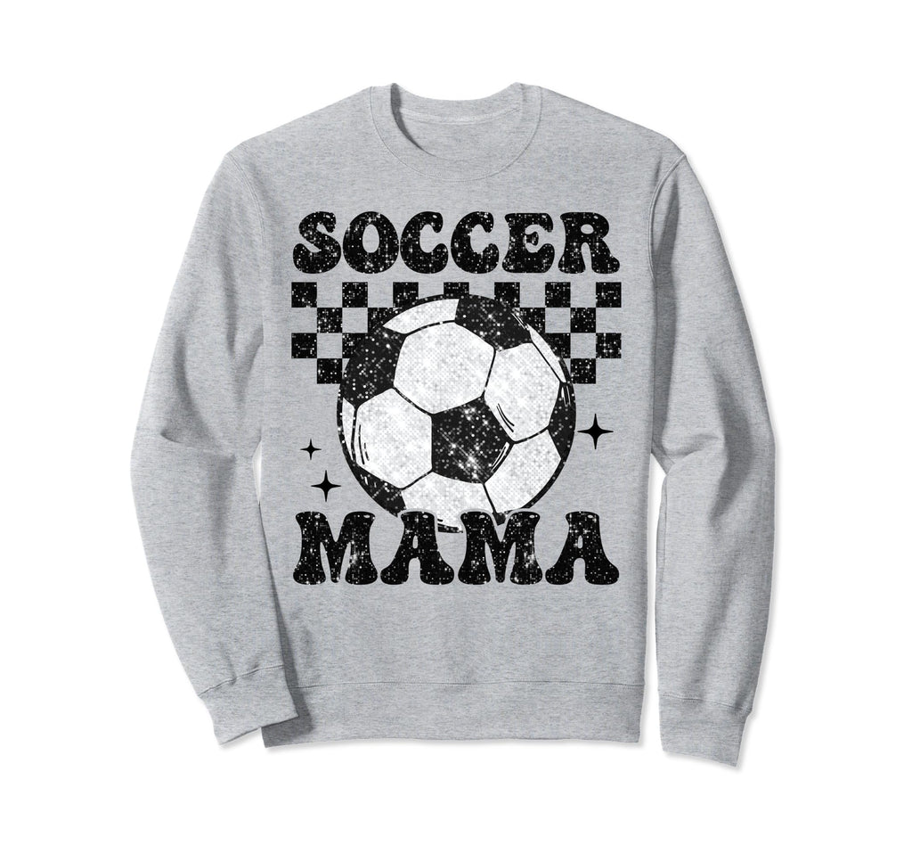 Soccer Mama Checkered Funny Soccer Sweatshirt - Custom Art Print Men Women