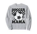 Soccer Mama Checkered Funny Soccer Sweatshirt - Custom Art Print Men Women