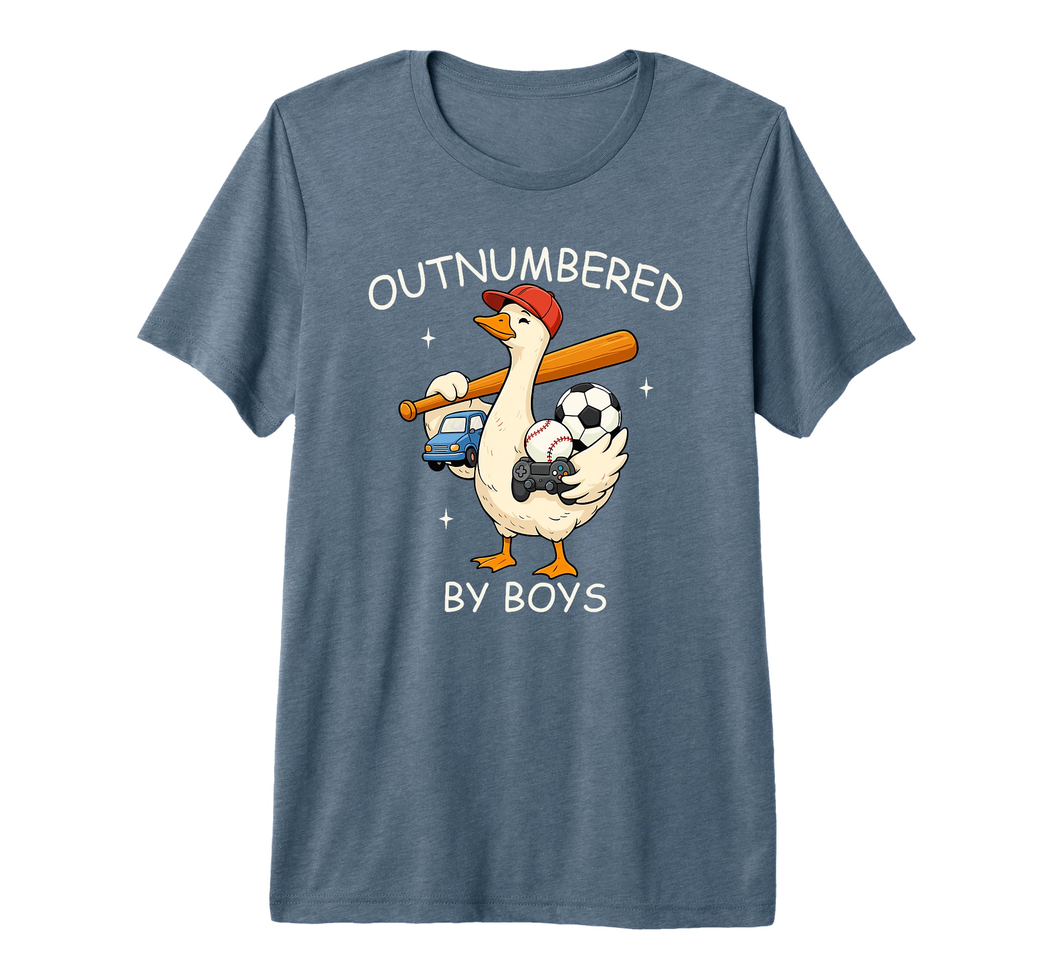 Outnumbered Goose Mothers Day Mom T-Shirt - Novelty Apparel for Adults