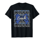 Blue Funny Sport Loud Proud Cheer T-Shirt - Trendy Graphic for Adults