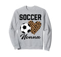 Soccer Nonna Leopard Heart Nonna Sweatshirt - Aesthetic Graphic for Adults