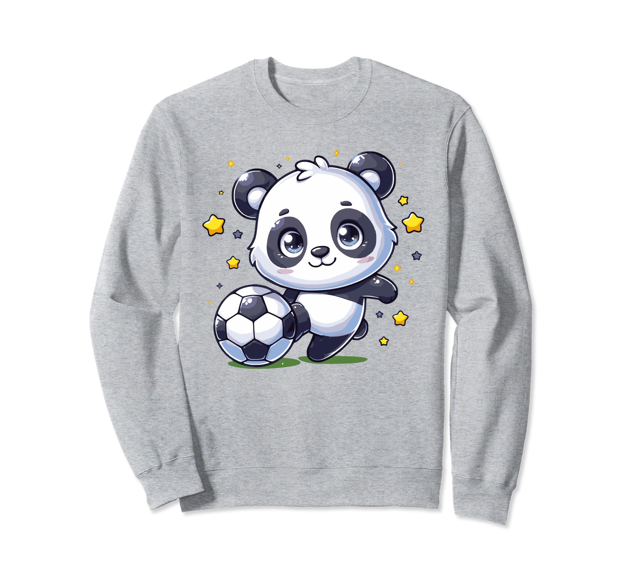 Panda Soccer Player Kicking Sweatshirt - Fun Novelty Design Men Women